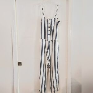Spaghetti strap romper.
